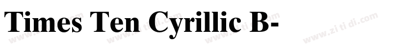Times Ten Cyrillic B字体转换